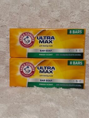 Arm & Hammer Ultra Max Bar Soap 16 Bars - Yellow/Green Packaging